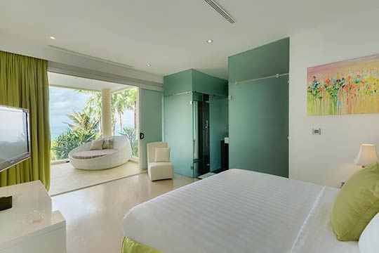 Green bedroom